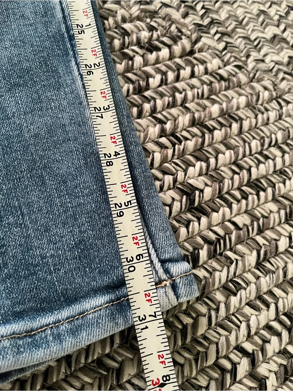 AllSaints Cigarette Slim light wash blue Jeans men’s 36” stretch denim - Picture 8 of 10